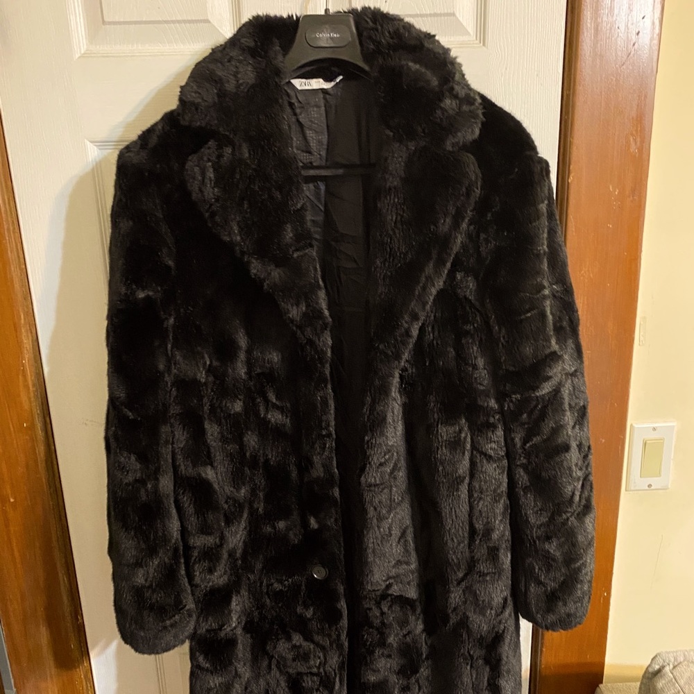 Zara Faux Fur Coat